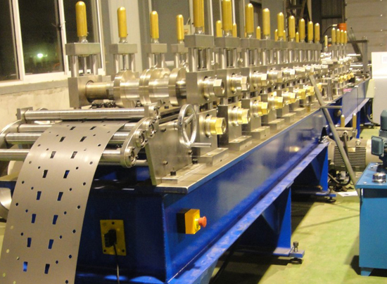 Metal stud and track forming machines